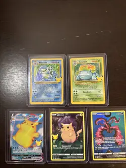 Pokemon TCG Lot of 5 Cards - Celebrations Mix - Moltres SWSH284 - NM/M - Image 1