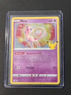 Mew Celebrations Holo Rare Card 011/025 Near Mint NM Condition - Image 3