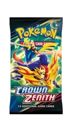 Pokemon Crown Zenith Booster Pack - 10 Cards Per Pack - Image 1