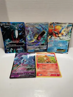 JUMBO Oversize Pokemon Card Lot - Darkrai, Gyarados, Keldeo EX, Chimchar, Hatter - Image 1