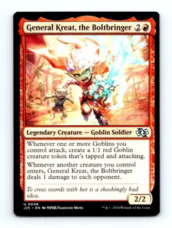 #48 2024 Foundations Jumpstart J25 General Kreat, the Boltbringer Uncommon - Image 1