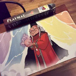 Dungeon Master PLAYMAT Magic The Gathering D&D Dragons Animated Cartoon Sphere - Image 1