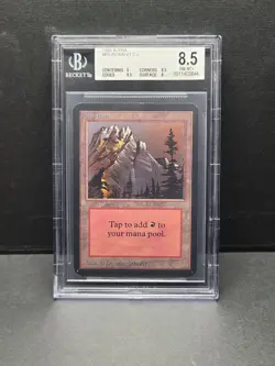 Mountain (V1) - Vintage MTG Limited Edition - Alpha 1993 - BGS 8.5 NM-MT - Image 1