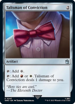 MTG | Talisman of Conviction [Doctor Who] Foil Near Mint - Image 1
