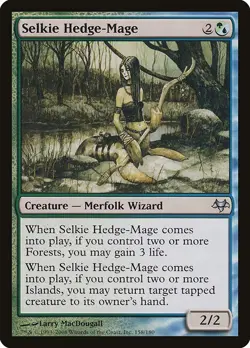 Selkie Hedge-Mage 1x FOIL MtG FOIL Eventide SP/NM - Image 1