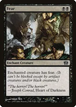 Fear 1x FOIL MtG FOIL Eighth Edition SP/NM - Image 1