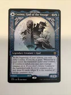 MTG KHM: Cosima, God of the Voyage The Omenkeel Kaldheim Extended Art 303 - Image 1
