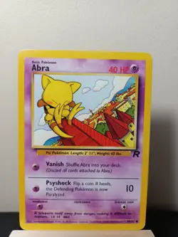 Pokemon TCG - Abra 49/82 - Team Rocket - Common - LP WOTC - Image 1