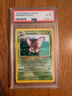 1999 POKEMON JUNGLE VENOMOTH HOLO 13/64 PSA 6 - Image 1