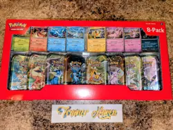 **Pokemon TCG Prismatic Evolutions Costco 8 Mini-Tin Bundle w/ Promos** |SEALED| - Image 1