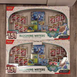 2xBox Pokemon Scarlet & Violet 151 Blooming Waters Premium Collection Box Sealed - Image 1
