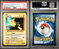 2016 POKEMON XY BLACK STAR PROMO #XY202 PIKACHU-HOLO PROMO-POKEMON LEAGUE - Image 3