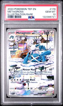 2024 Pokemon Metagross 78/162 SV Temporal Forces TEF EN PSA GEM MINT 10 NEW CERT - Image 1