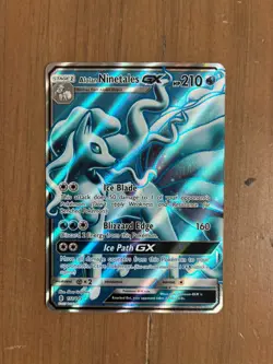 Pokemon TCG: Alolan Ninetales GX (Full Art) 132/145 Sm-Guardians Rising Holo - Image 1