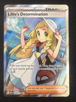 Lillie's Determination SR 169/132 Mega Evolution Pokemon TCG Near Mint NM - Image 1