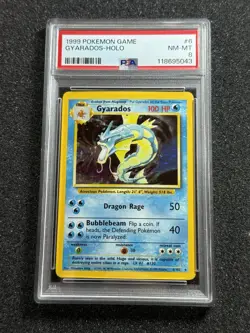 PSA 8 - 1999 Pokemon Game GYARADOS - HOLO #6 Vintage - Image 1