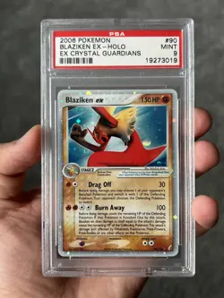 Pokemon Blaziken ex 90/100 Holo EX Crystal Guardians PSA 9 - Image 1