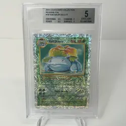 Pokemon Venusaur Legendary Collection Reverse Holo Rare #18 BGS 5 Sub Grades - Image 1