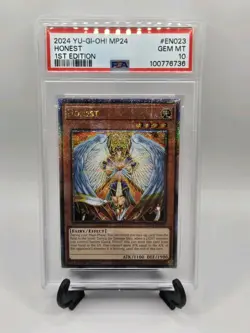 Yugioh PSA 10 Gem Mint Honest Quarter Century Secret Rare 1st Edition MP24-en023 - Image 5