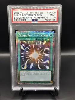 Super Polymerization 1st Ed BACH-EN100 Starlight Yugioh PSA 9 - Image 1