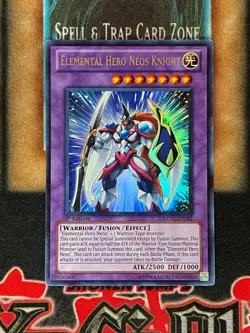 Yugioh Elemental Hero Neos Knight EXVC-EN093 Ultra Rare 1st Ed LP - Image 1