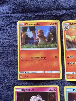 5 Detective Pikachu Pokemon Card Lot (Charizard, Charmander, Magikarp, Etc - Image 3