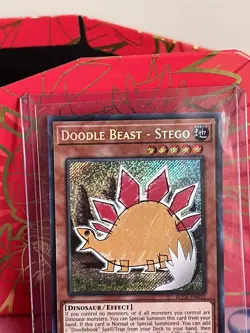 Yugioh Doodle Beast - Stego BLCR-EN032 Secret Rare 1st Ed Near Mint Single Card - Image 3