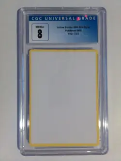 Pokemon Yellow Border Filler Card CGC 8 - Image 1