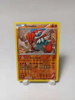 Groudon 84/160 2015 XY Primal Clash Pokemon Card Reverse Holo Rare - Near Mint - Image 1
