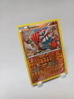 Groudon 84/160 2015 XY Primal Clash Pokemon Card Reverse Holo Rare - Near Mint - Image 3