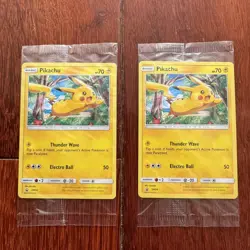 pokemon tcg pikachu promo sm04 cards STILL SEALED will likely grade high - Image 1