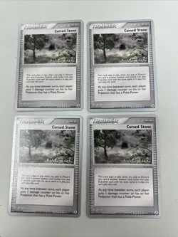 Cursed Stone Pokemon TCG 2006 World Championship Card 72/92 Lot Of (4). - Image 1