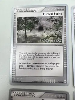 Cursed Stone Pokemon TCG 2006 World Championship Card 72/92 Lot Of (4). - Image 2