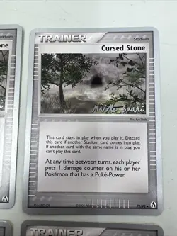 Cursed Stone Pokemon TCG 2006 World Championship Card 72/92 Lot Of (4). - Image 3