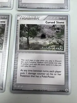 Cursed Stone Pokemon TCG 2006 World Championship Card 72/92 Lot Of (4). - Image 5