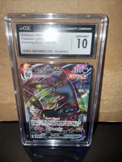 Umbreon VMAX Evolving Skies Full Art 095/203 CGC 10 💎 GEM MINT Pokemon Card - Image 1