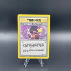 SABRINA’S PSYCHIC CONTROL - Gym Challenge - 121/132 - Uncommon - Pokemon Card NM - Image 1