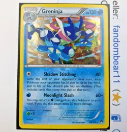Greninja SHATTERED HOLO Cracked Ice PROMO card 40/122 Breakpoint 2016 LP - Image 1