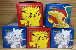 23K Gold Plated 1999 Trading Card Burger King Pokemon Ball Lot of 5 Picachu - Image 1