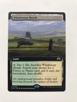 Windswept Heath Extended Borderless MTG Magic the Gathering Card NM Mint MH3 - Image 1