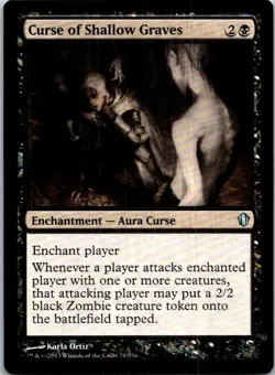 Curse Of The Shallow Graves Magic The Gathering Commander 2013 Light Play - Image 1