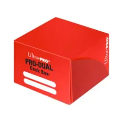 Ultra Pro Pro Deck Box Pro-Dual Deck Box - Red (180) NM - Image 1