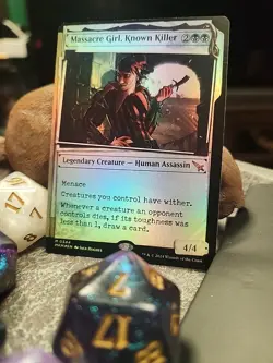 MTG Massacre Girl, Known Killer - Showcase foil - Murders at Karlov Manor #0344 - Image 2