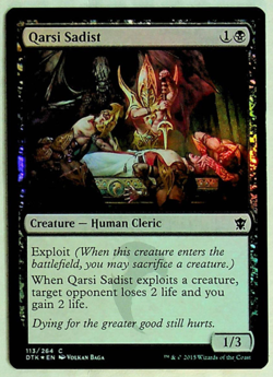 Qarsi Sadist - Foil - Dragons of Tarkir Ed.- 2015 - Magic the Gathering - Image 1