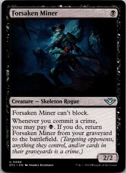 Forsaken Miner U Creature - Skeleton Rogue regular Outlaws of Thunder Junction 8 - Image 1