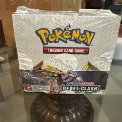 Pokemon Sword & Shield Rebel Clash Factory Sealed Booster Box - Image 1