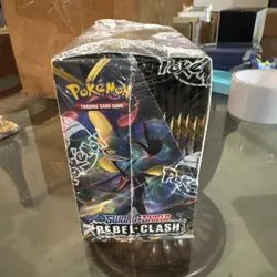 Pokemon Sword & Shield Rebel Clash Factory Sealed Booster Box - Image 2