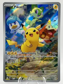 Pikachu SVP 027 Scarlet & Violet Black Star Promo Rare Pokemon TCG - NM - Image 1