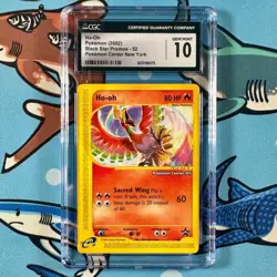 Ho-Oh Black Star Promo 52 - Pokemon Center New York Stamp Exclusive Vintage 2002 - Image 1