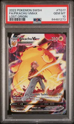 PSA 10 GEM MINT Pikachu TG17/TG30 Lost Origin Ultra Rare Trainer Gallery Pokemon - Image 1
